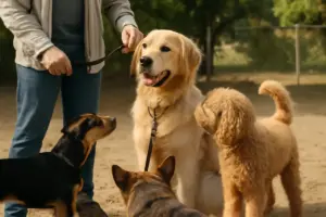 Socializzazione del golden retriever con altri cani: i passi fondamentali che spesso si saltano