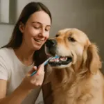Golden retriever e igiene orale: il semplice gesto quotidiano che previene problemi futuri