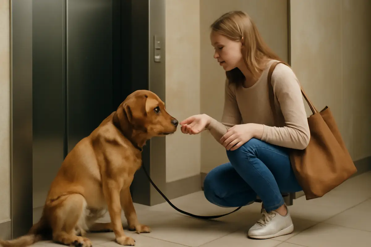Come aiutare il cane a superare la paura degli ascensori? Il metodo graduale approvato dagli esperti