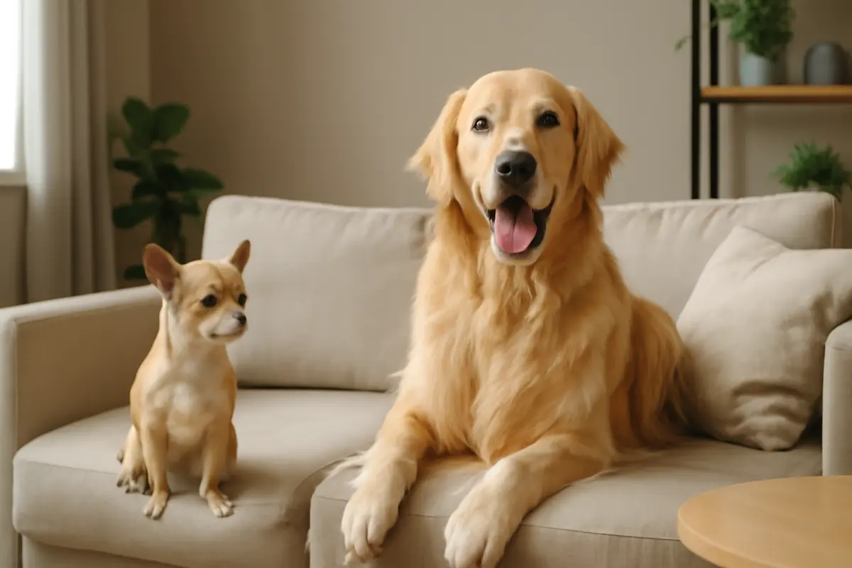 Esiste una taglia ideale per i cani che vivono in appartamento? Il golden retriever sorprende per adattabilità