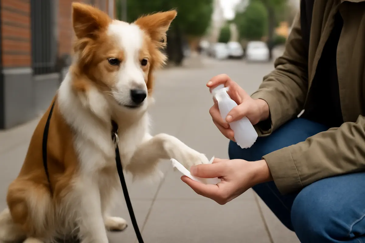 Igienizzare le zampe dopo le passeggiate urbane: il metodo che protegge anche dal rischio allergie