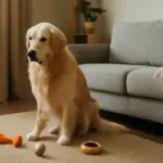 Golden retriever lasciato solo in casa: strategie concrete per ridurre il rischio di abbaio e ansia