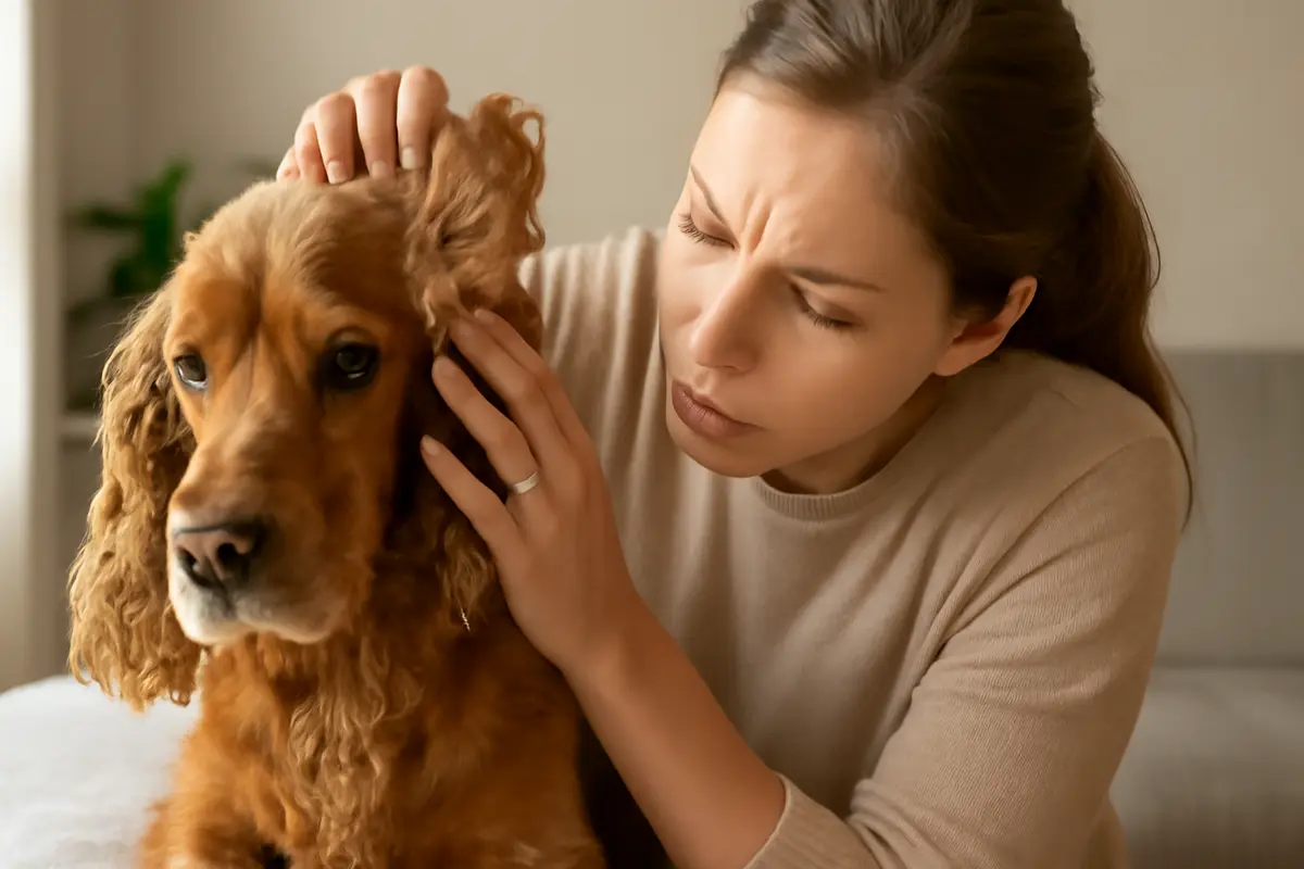 Riconoscere l’otite nei cani con orecchie pendenti: piccoli segnali che fanno la differenza
