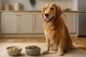 Cambio di alimentazione: come farlo senza stress per il golden retriever adulto
