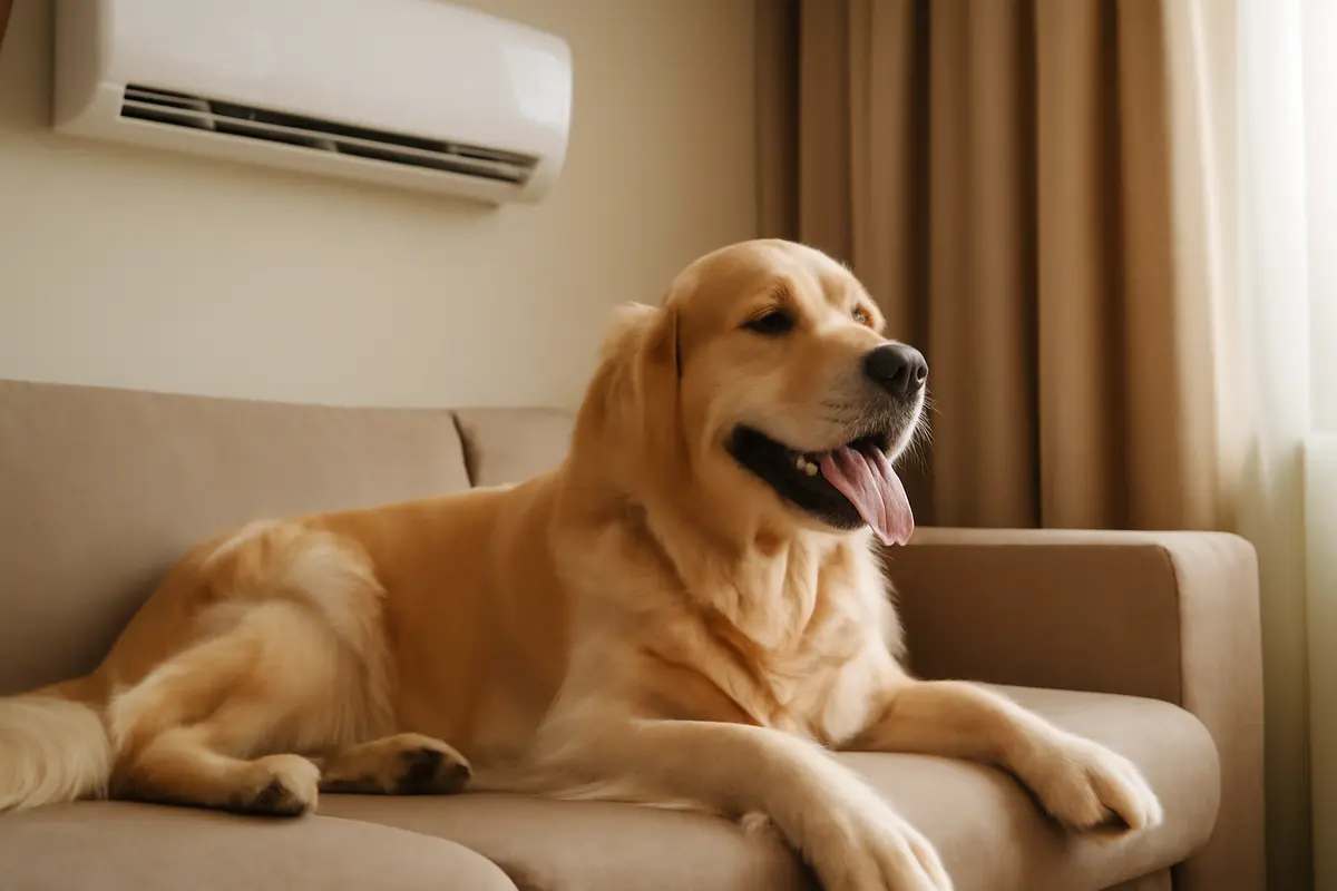 Golden retriever e condizionatori in casa: i vantaggi che pochi conoscono per il loro benessere nei mesi caldi