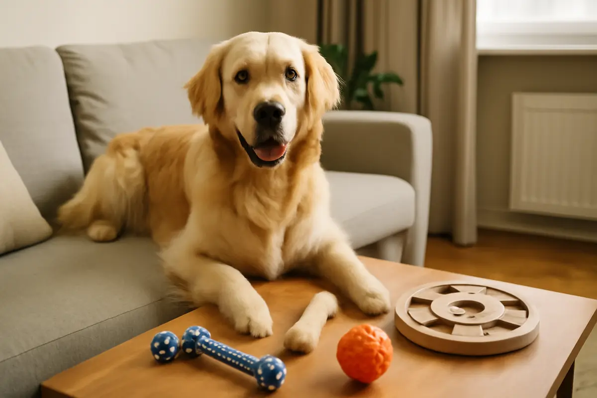 Quali giochi scegliere per il golden retriever in uno spazio limitato? Idee semplici che sviluppano intelligenza e calma