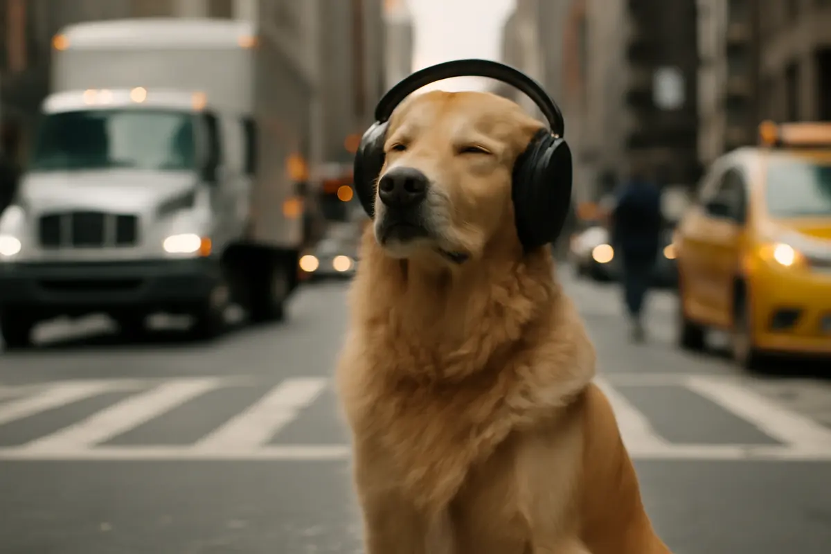 Golden retriever e rumori urbani: la strategia per evitare traumi da caos cittadino